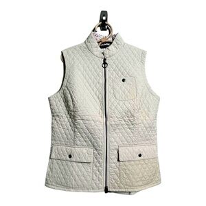Barbour Quilted Vest in Cream